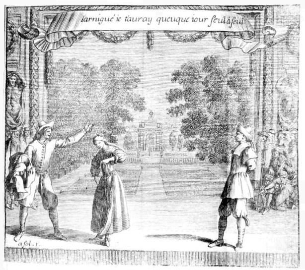 Brécourt, 'La Noce de village', sc. 2 ; Théâtre de Brécourt, Paris, 1666 CESAR UOID 334414