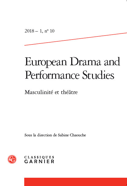 Parution : Masculinité et théâtre, S. Chaouche (dir.)