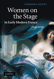 Women on the Stage in Early Modern France: 1540–1750 by Virginia Scott
