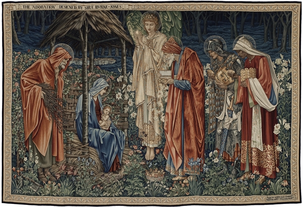 Sir Edward Burne-Jones (1833-1898) L'Adoration des Mages, 1904 Tapisserie haute lisse, laine et soie sur trame de coton, 258 x 377,5 cm Paris, musée d'Orsay, don de M. Pierre Bergé, 2009 © Musée d'Orsay, dist. RMN / Patrice Schmidt Sir Edward Burne-Jones (1833-1898) L'Adoration des Mages, 1904 Tapisserie haute lisse, laine et soie sur trame de coton, 258 x 377,5 cm Paris, musée d'Orsay, don de M. Pierre Bergé, 2009 © Musée d'Orsay, dist. RMN / Patrice Schmidt