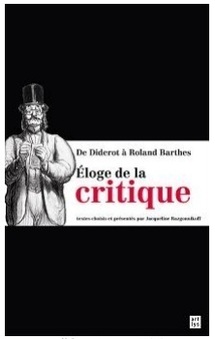 Parution: ELOGE DE LA CRITIQUE. RENCONTRE AVEC JACQUELINE RAZGONNIKOFF. Parution: ELOGE DE LA CRITIQUE. RENCONTRE AVEC JACQUELINE RAZGONNIKOFF.