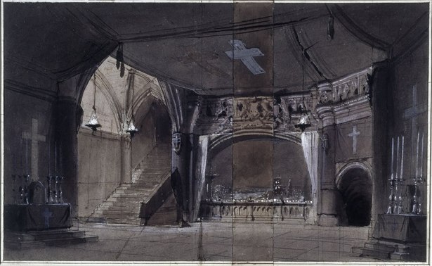 Philippe Chaperon, (1823-1907) Décor de l'acte IV de Marie Tudor au théâtre de la porte Saint-Martin, 1873 Paris, musée Carnavalet © Musée Carnavalet/Roger-Viollet