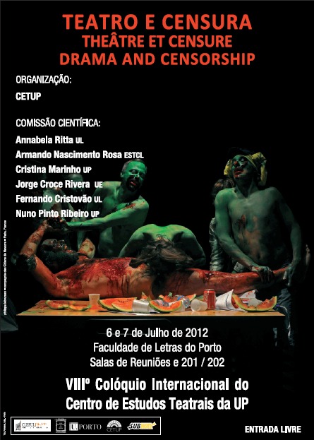 Conférence à Porto: Théâtre et Censure