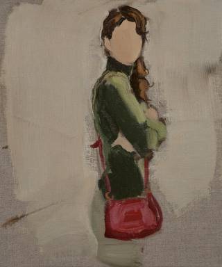 Green Turtleneck, 2013. Courtesy Galerie Karsten Greve Paris.