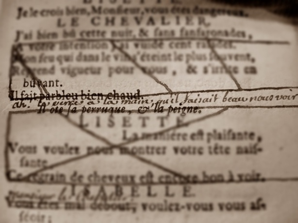 Les épreuves du texte théâtral au XVIIIe siècle. Par Sabine Chaouche.