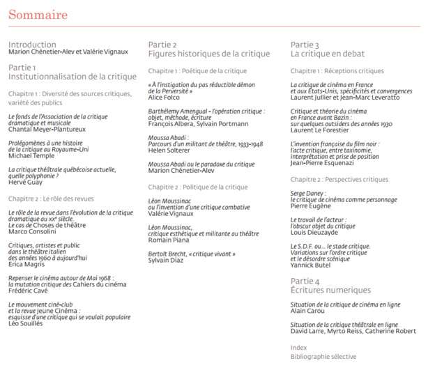 Publication: Le Texte critique. Expérimenter le théâtre et le cinéma aux XXe et XXIe siècles. Publication: Le Texte critique. Expérimenter le théâtre et le cinéma aux XXe et XXIe siècles.