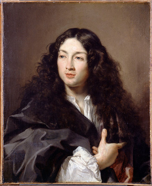 Claude Lefebvre, A man called Michel Baron, c1670, Wikicommons
