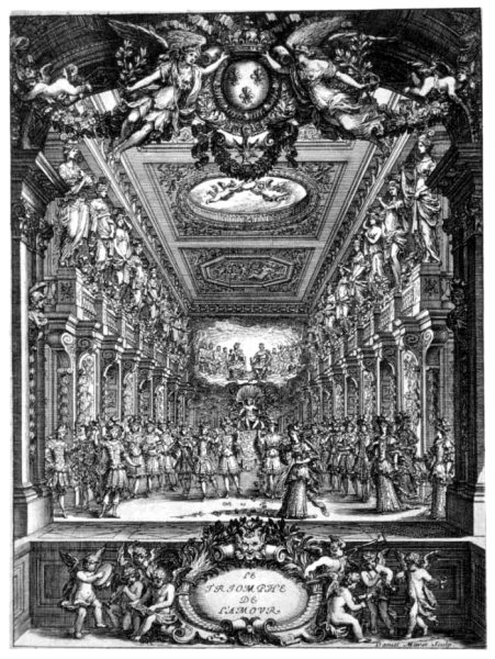 Benserade, Quinault, Lully, 'Le Triomphe de l'amour' Graveur : Daniel, I. Marot CESAR UOID 353326 Benserade, Quinault, Lully, 'Le Triomphe de l'amour' Graveur : Daniel, I. Marot CESAR UOID 353326