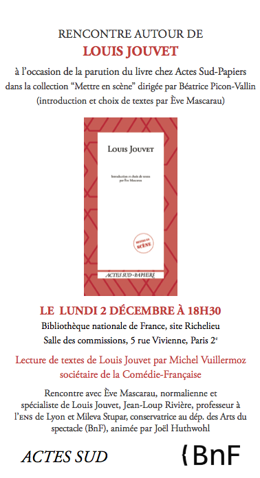 Soirée BnF (Jouvet)