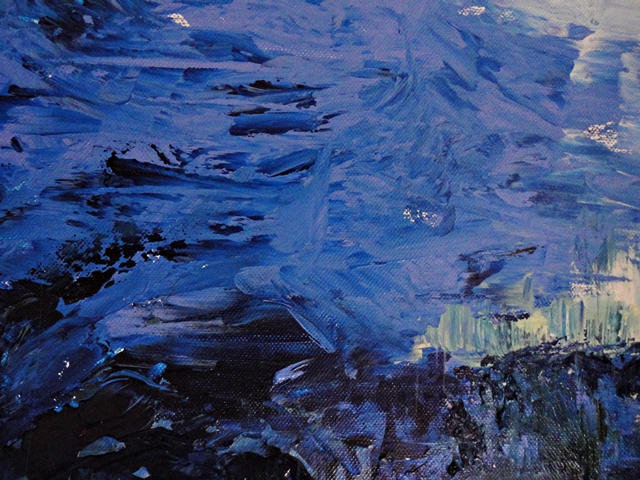 Painting: Pluie (Sabine Chaouche)