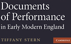 Prize winner  David Bevington Award for Best New Book in Early Drama Studies 2010 - Winner: Professor Tiffany Stern, Oxford
