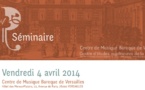 Séminaire international Déclamation, chant et danse en France aux XVIIe et XVIIIe siècles : niveaux, lieux de performance, courants et filiations